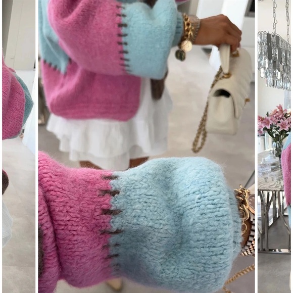 PREMIUM LUXE ITALIAN KNIT BLEND OVERSIZED SWEATER - Picture 2 of 7